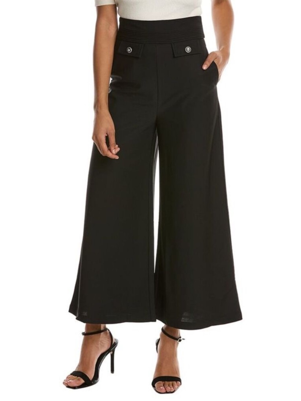 Garcia Alma High-Waisted Wide Leg Sailor Pants - S